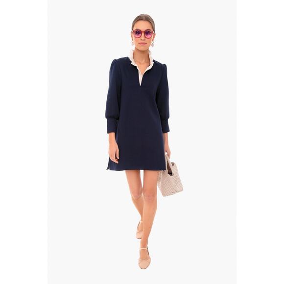 Pomander Place Navy Midi Dress - Picture 1 of 6